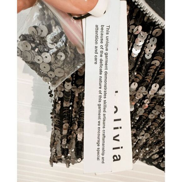 Alice + Olivia Chi Sequined Fringe Top - Picture 13 of 15